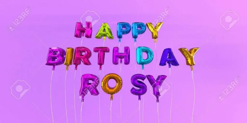 Feliz Cumpleaños Rosie