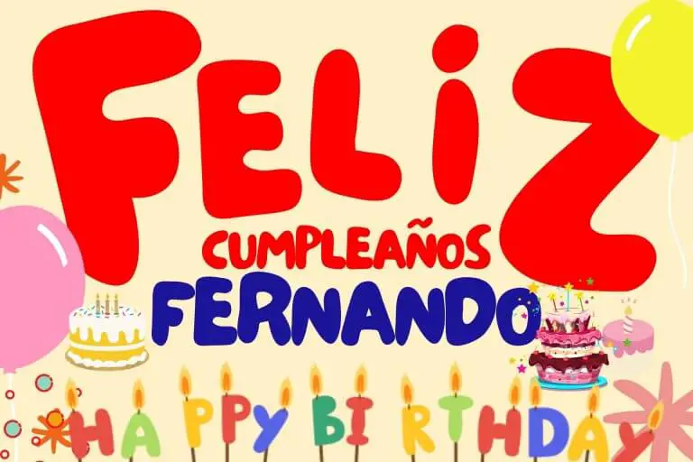 Feliz Cumpleaños Fernando