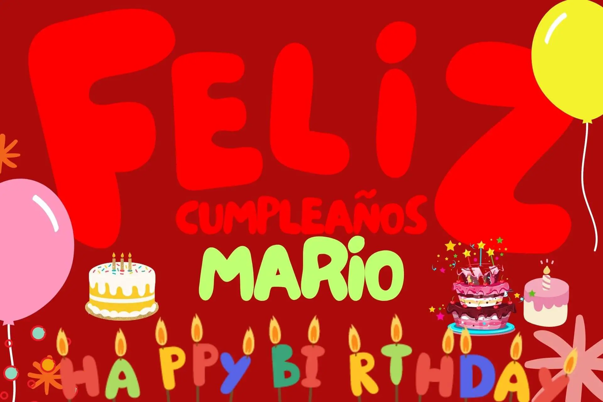 Feliz Cumpleaños Mario